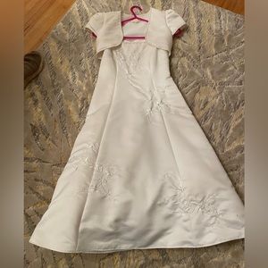 GORGEOUS Girls White Formal Dress